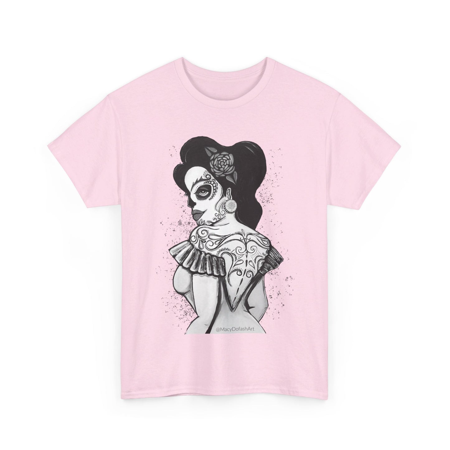 Art By Macy- Catrina Queen- Unisex- T-shirt- Original Artwork- Multicolor- Cotton- New- Up to 5x