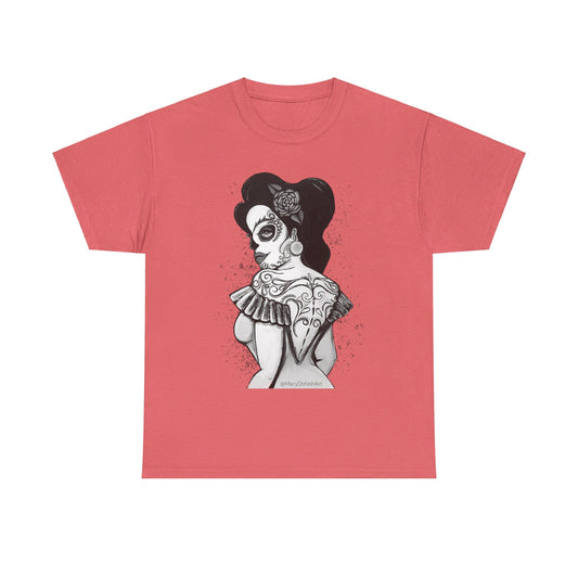 Art By Macy- Catrina Queen- Unisex- T-shirt- Original Artwork- Multicolor- Cotton- New- Up to 5x