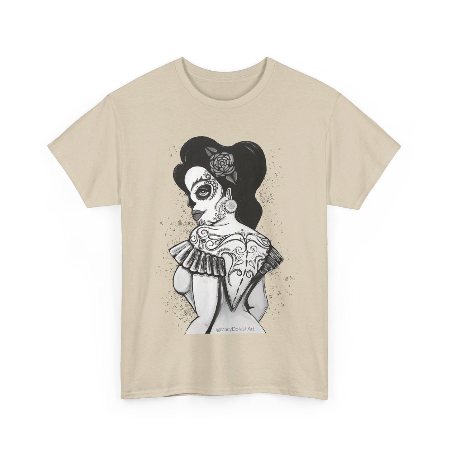 Art By Macy- Catrina Queen- Unisex- T-shirt- Original Artwork- Multicolor- Cotton- New- Up to 5x