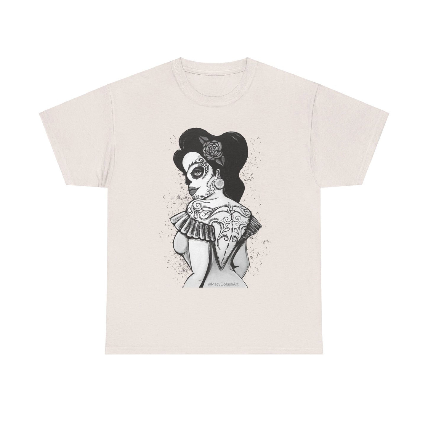 Art By Macy- Catrina Queen- Unisex- T-shirt- Original Artwork- Multicolor- Cotton- New- Up to 5x