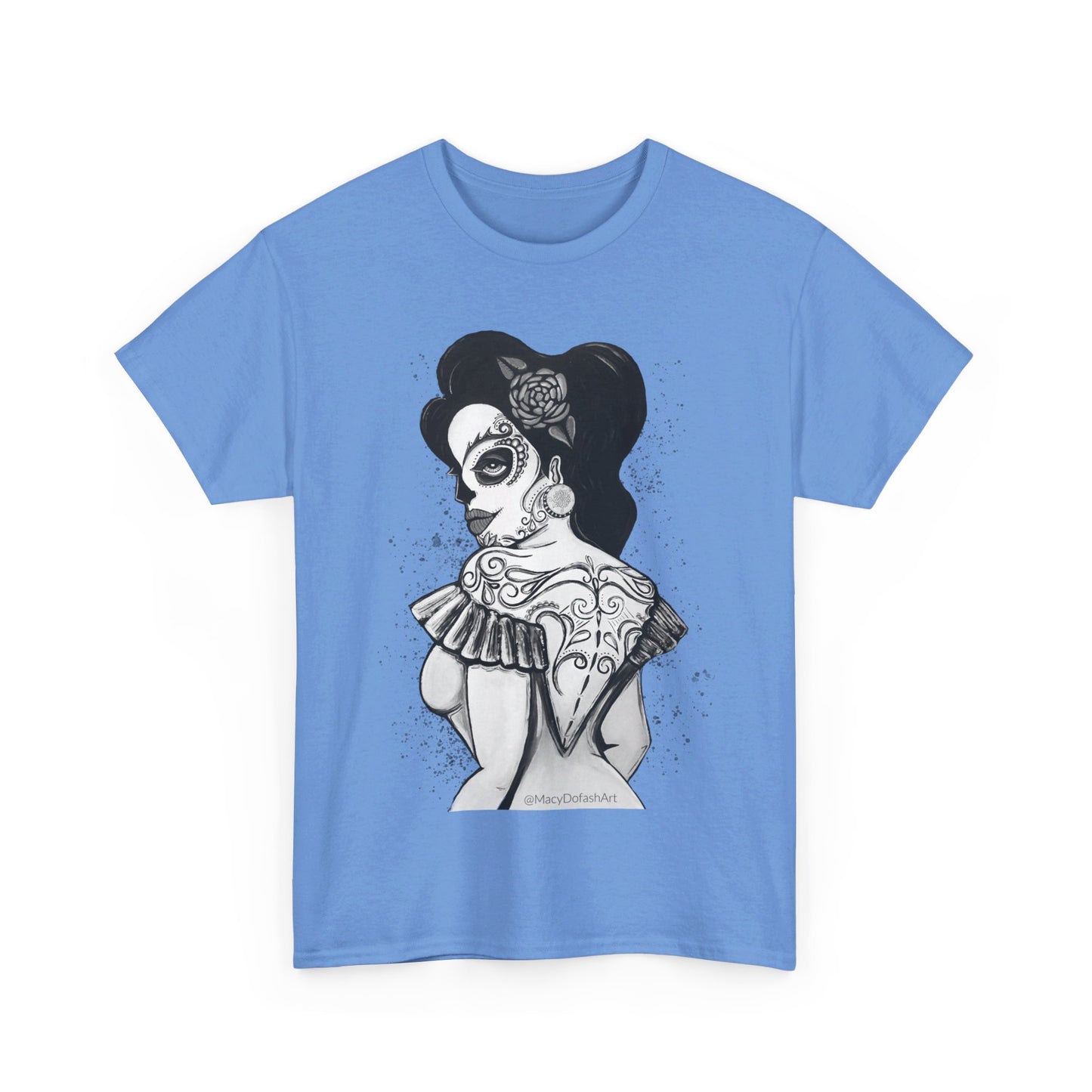 Art By Macy- Catrina Queen- Unisex- T-shirt- Original Artwork- Multicolor- Cotton- New- Up to 5x