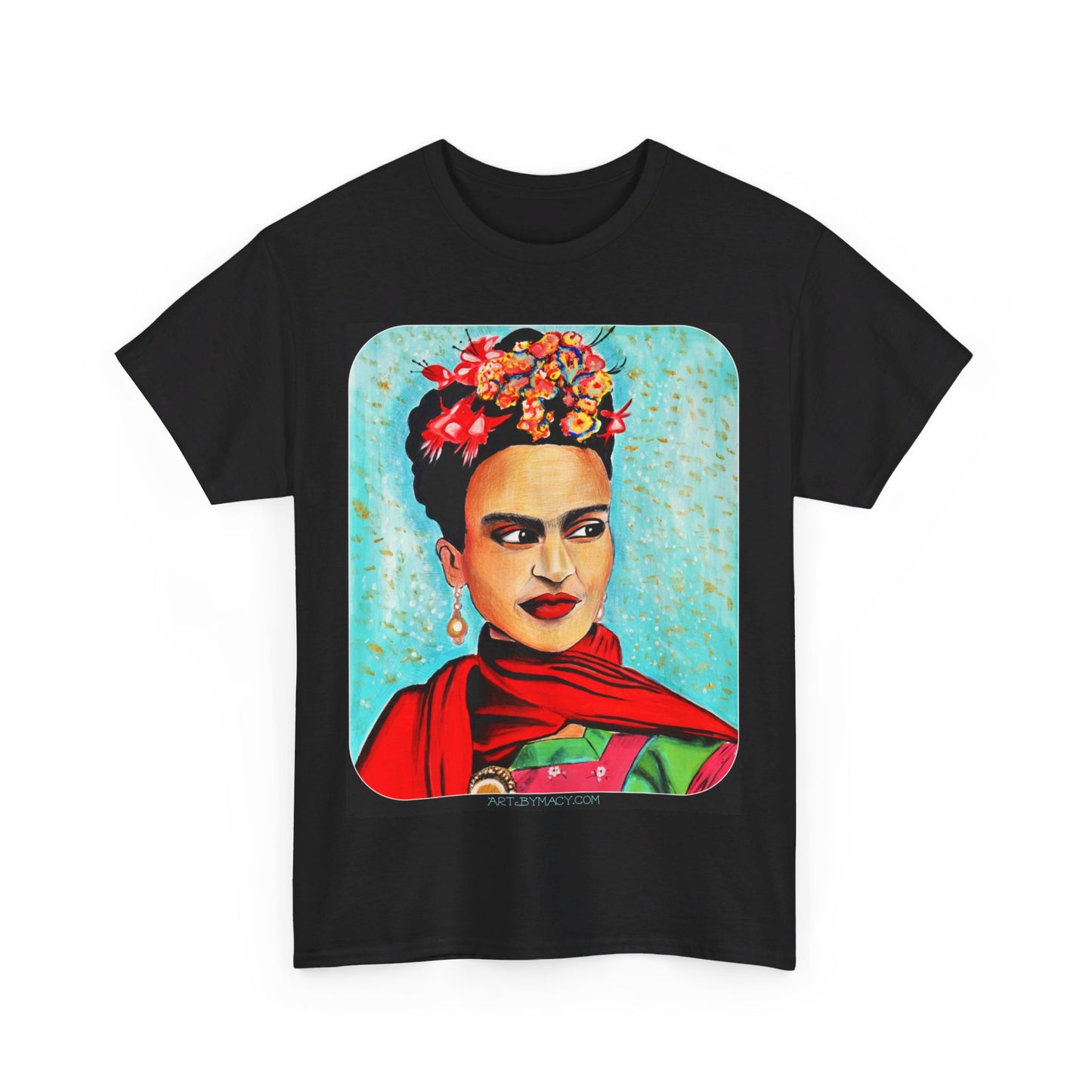 Colorful Frida Kahlo Fan Art Art Tee up to 5XL