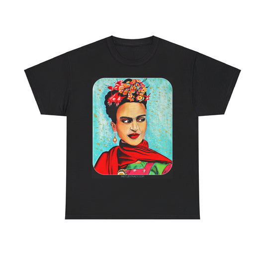 Colorful Frida Kahlo Fan Art Art Tee up to 5XL