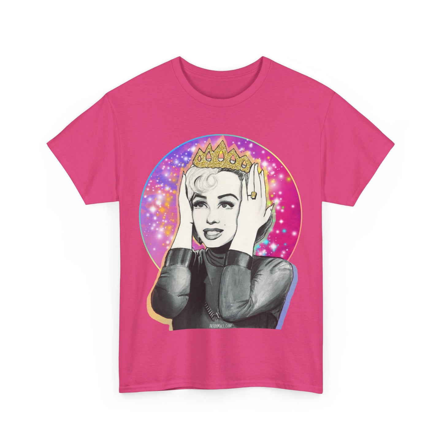 Art By Macy- Marilyn Monroe Art- Gentlemen Prefer Blondes -  Unisex- T-shirt- Original Artwork- Multicolor- Cotton- New- Up to 5x